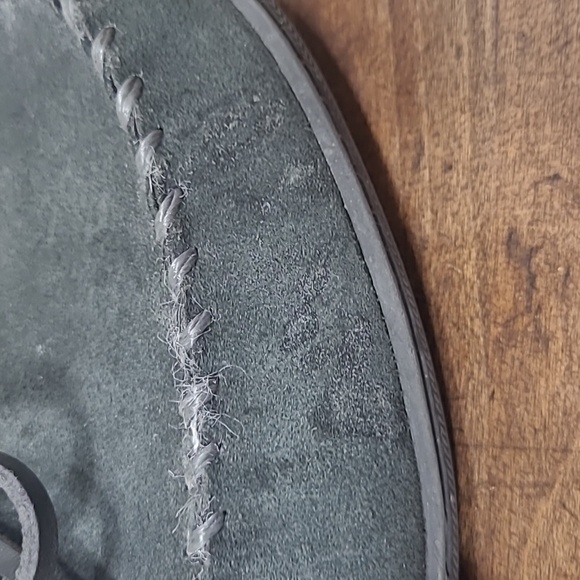 My Pillow My Slipper Grey Suede Faux Fur Lined Comfort Moccasin Slipper Men's 10 - Picture 5 of 11